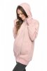 MijaCulture - Maternity jacket warm Hoodie / Pullover for two / for Baby Carriers 4132 Pink